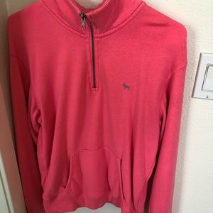 PINK half zip sweat shirt